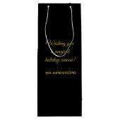 Sac Cadeau Pour Bouteille Vacances magiques Unicorn (Dos)