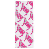 Sac Cadeau Pour Bouteille Vache rose et blanc Silhouette (Dos)