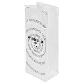 Sac Cadeau Pour Bouteille Venez au côté Geek pour Pi Decor (Dos Angle)