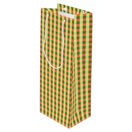 Sac Cadeau Pour Bouteille Vérification de la pastèque (Devant Angle)