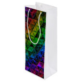Sac Cadeau Pour Bouteille Verre de fierté (Dos Angle)