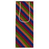 Sac Cadeau Pour Bouteille Vert marine (Devant)