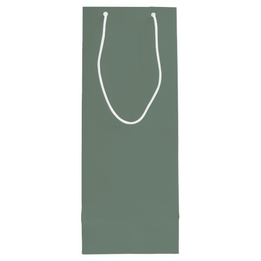 Sac Cadeau Pour Bouteille Vert profond (Dos)