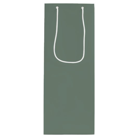 Sac Cadeau Pour Bouteille Vert profond (Devant)