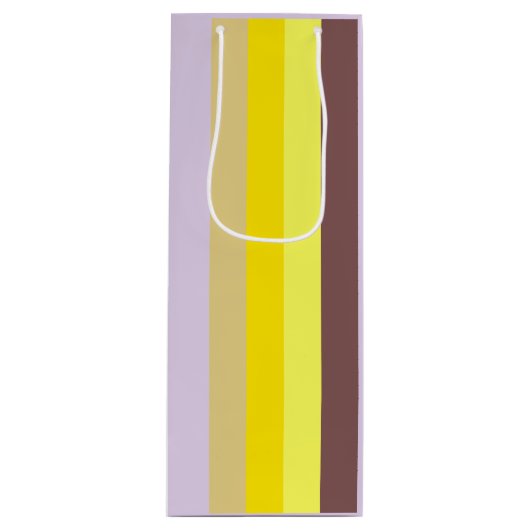 Sac Cadeau Pour Bouteille Verticale triée (Devant)