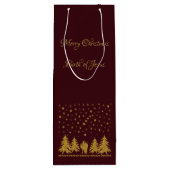 Sac Cadeau Pour Bouteille Vierge religieuse de Noël Marie, Saint Joseph, Jés (Dos)