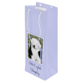 Sac Cadeau Pour Bouteille Vieux anglais Sheepdog Puppy Peinture - Chien Art (Dos Angle)