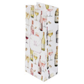 Sac Cadeau Pour Bouteille Vin (Devant Angle)