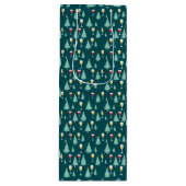 Sac Cadeau Pour Bouteille Vin de Noël (Devant)