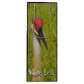 Sac Cadeau Pour Bouteille Vins Plus Whine Moins Drôle Grue Sand Hill (Devant)