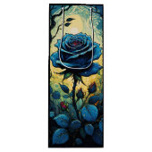 Sac Cadeau Pour Bouteille Vins Roses bleus 1 (Devant)