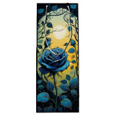 Sac Cadeau Pour Bouteille Vins Roses bleus 2 (Dos)