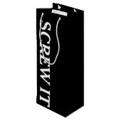 Sac Cadeau Pour Bouteille Vis-le Black Wine Bag (Dos Angle)