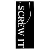 Sac Cadeau Pour Bouteille Vis-le Black Wine Bag (Dos)