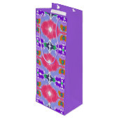 Sac Cadeau Pour Bouteille Vivid Aurora Kaleidoscope Electric (Dos Angle)