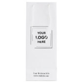 Sac Cadeau Pour Bouteille Votre logo | Entreprise Moderne Professionnel (Dos)