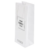 Sac Cadeau Pour Bouteille Votre logo | Entreprise Moderne Professionnel (Dos Angle)