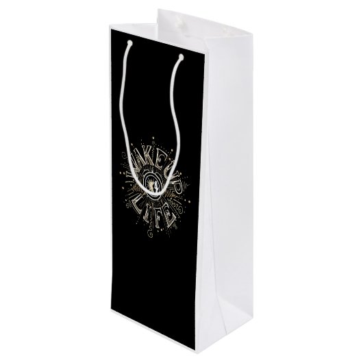 Sac Cadeau Pour Bouteille WAKE UP 4 LIFE quota illustration (Dos Angle)