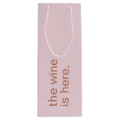 Sac Cadeau Pour Bouteille Whine Pas Amusant Chevaucher Rose (Dos)