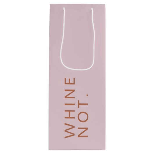 Sac Cadeau Pour Bouteille Whine Pas Amusant Chevaucher Rose (Devant)
