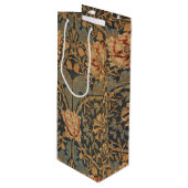 Sac Cadeau Pour Bouteille William Morris Honeysuckle Rich Wallpaper (Devant Angle)