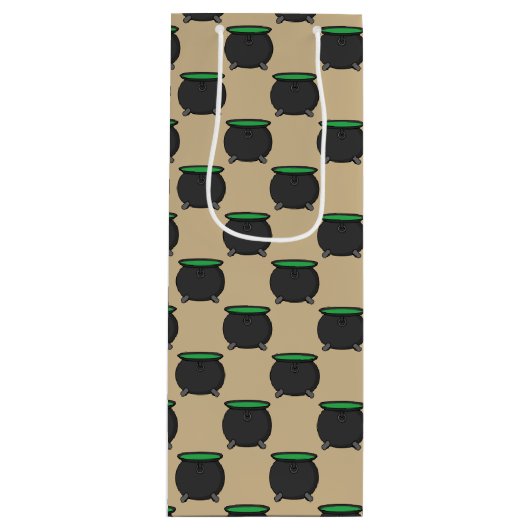 Sac Cadeau Pour Bouteille Witch Cauldron (Devant)