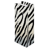 Sac Cadeau Pour Bouteille Zebra Stripes Exotic Poster de animal (Dos Angle)