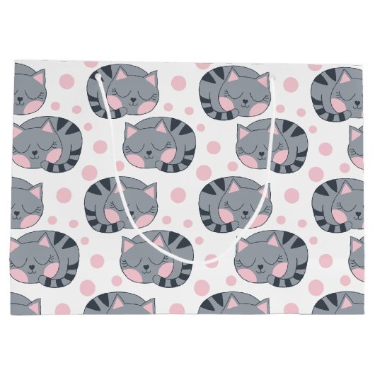 Sac cadeau pour chat couché (Dos)