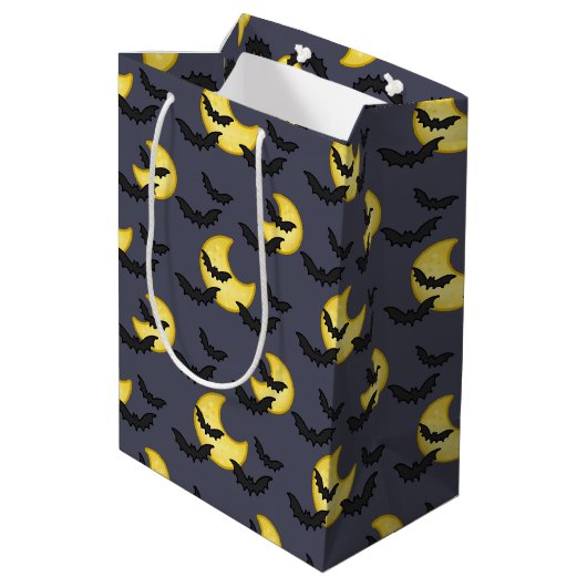 Sac cadeau pour chauve-souris et lune (Dos Angle)
