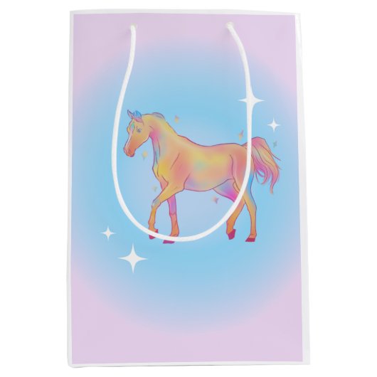 sac cadeau pour cheval arc-en-ciel (Devant)