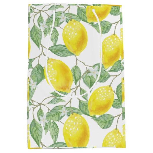 Sac cadeau pour citrons et Feuille (Devant)