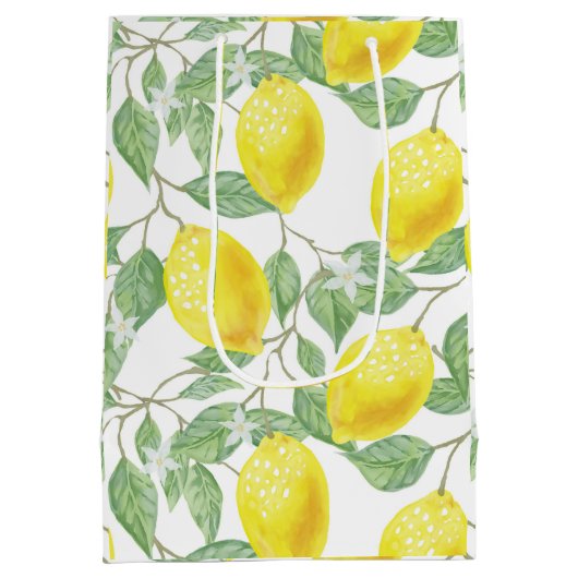 Sac cadeau pour citrons et Feuille (Dos)