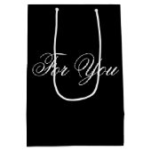 Sac cadeau pour concepteur noir moyen (Dos)