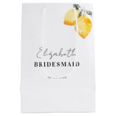 Sac cadeau pour demoiselle d'honneur avec citrons  (Dos)