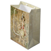 Sac cadeau pour fille de danse victorienne feuille (Devant Angle)