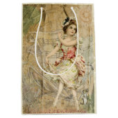 Sac cadeau pour fille de danse victorienne feuille (Devant)