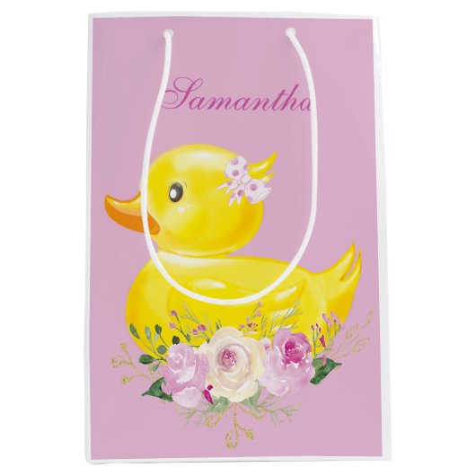 Sac cadeau pour fille DUCK en CAOUTCHOUC personnal (Devant)