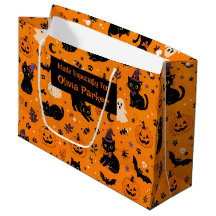 Sac Cadeau pour Halloween avec Nom Personnalisé
