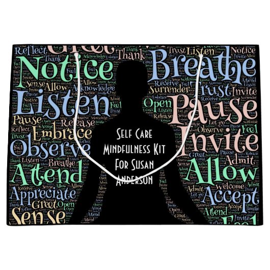 Sac cadeau pour le kit Mindfult Self Care (Devant)