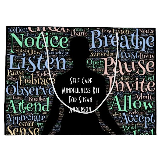 Sac cadeau pour le kit Mindfult Self Care (Dos)