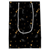 Sac cadeau pour les chats et les phases de lune (Dos)