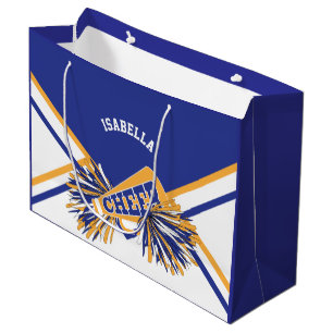 Sac Cadeau Pour les Chevaliers - Blanc, Bleu et Or - Grand