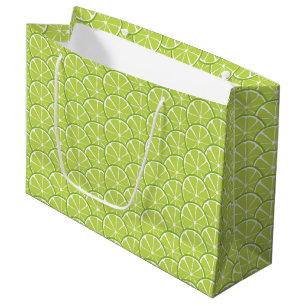 Sac cadeau pour les tranches de citron vert d'été