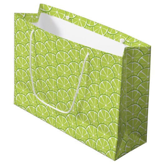 Sac cadeau pour les tranches de citron vert d'été  (Devant Angle)