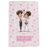 Sac cadeau pour Mariage original personnalisé styl (Devant)