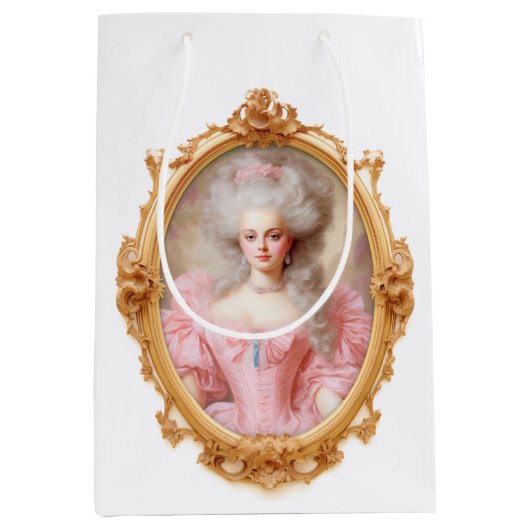 Sac cadeau pour mariée Marie Antoinette (Devant)