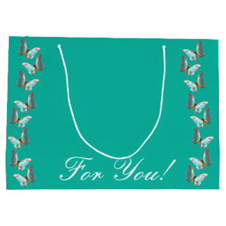 Sac cadeau pour papillon Morpho Turquoise