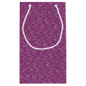 Sac cadeau pour permules roses et or profondes (Dos)