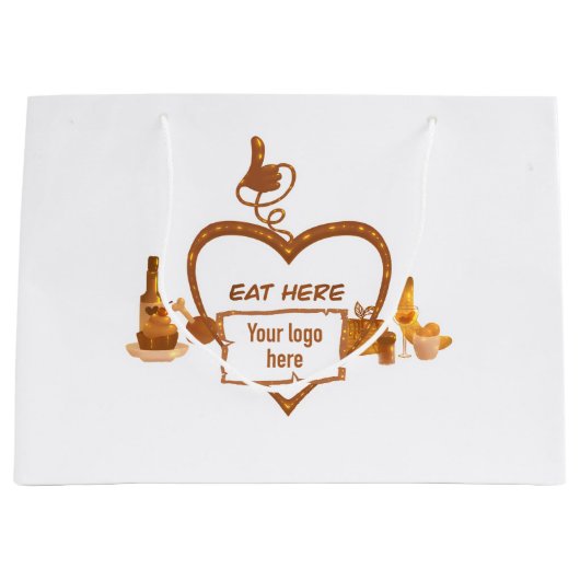 Sac cadeau pour restaurant  (Devant)