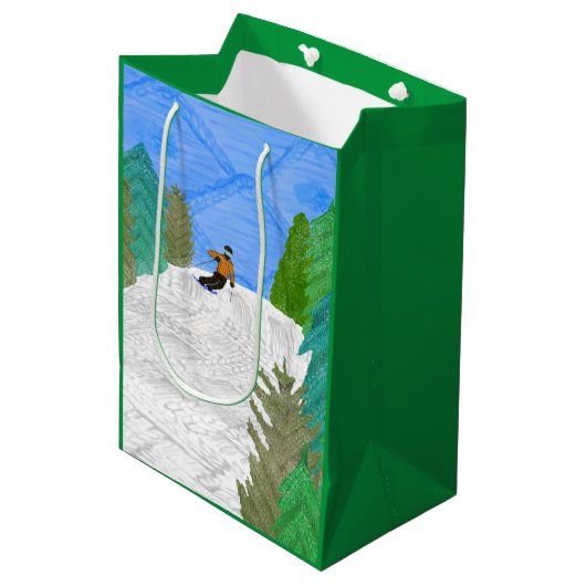 Sac cadeau pour skieur (Devant Angle)